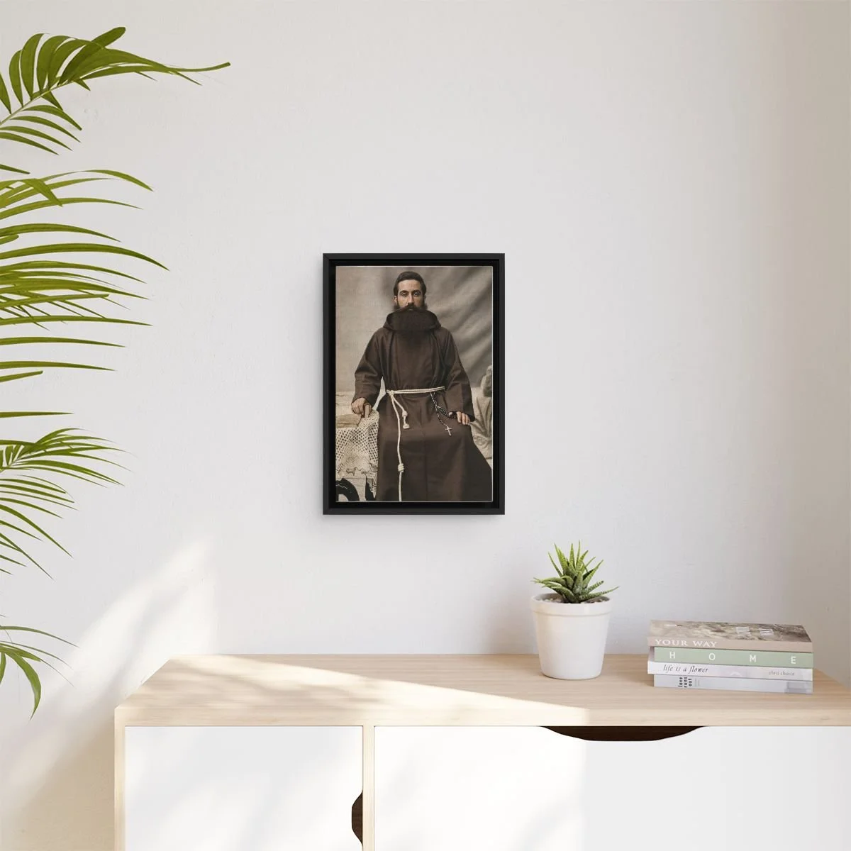 Blessed Leonard Melki icon on gallery-wrapped canvas, product photo 3