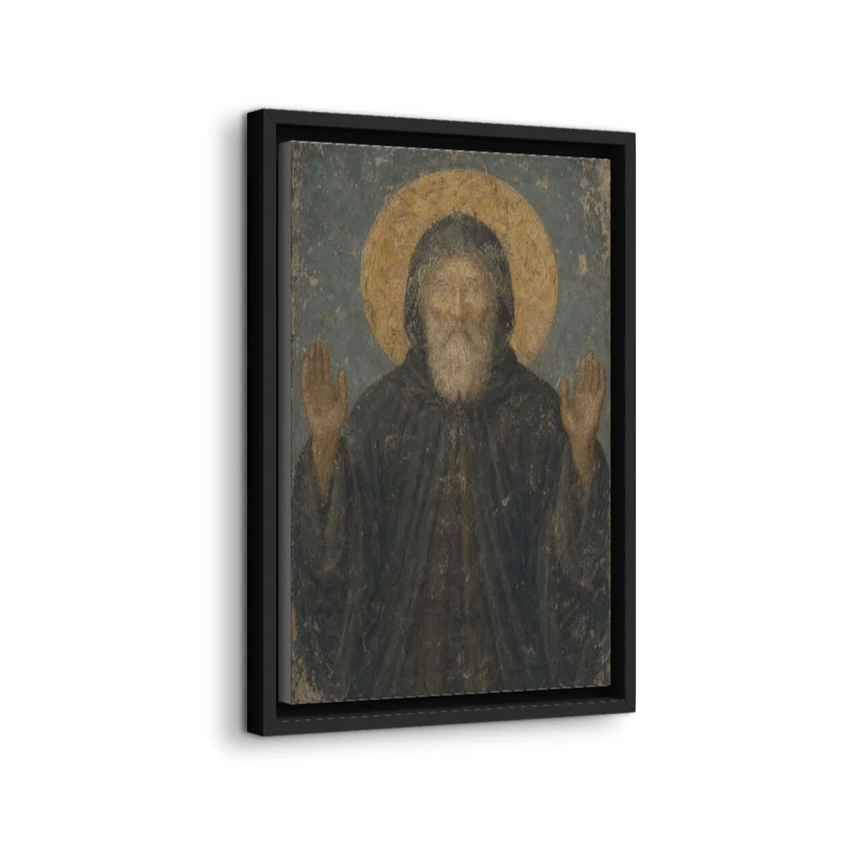 Saint Nohra icon on gallery-wrapped canvas, product photo 2