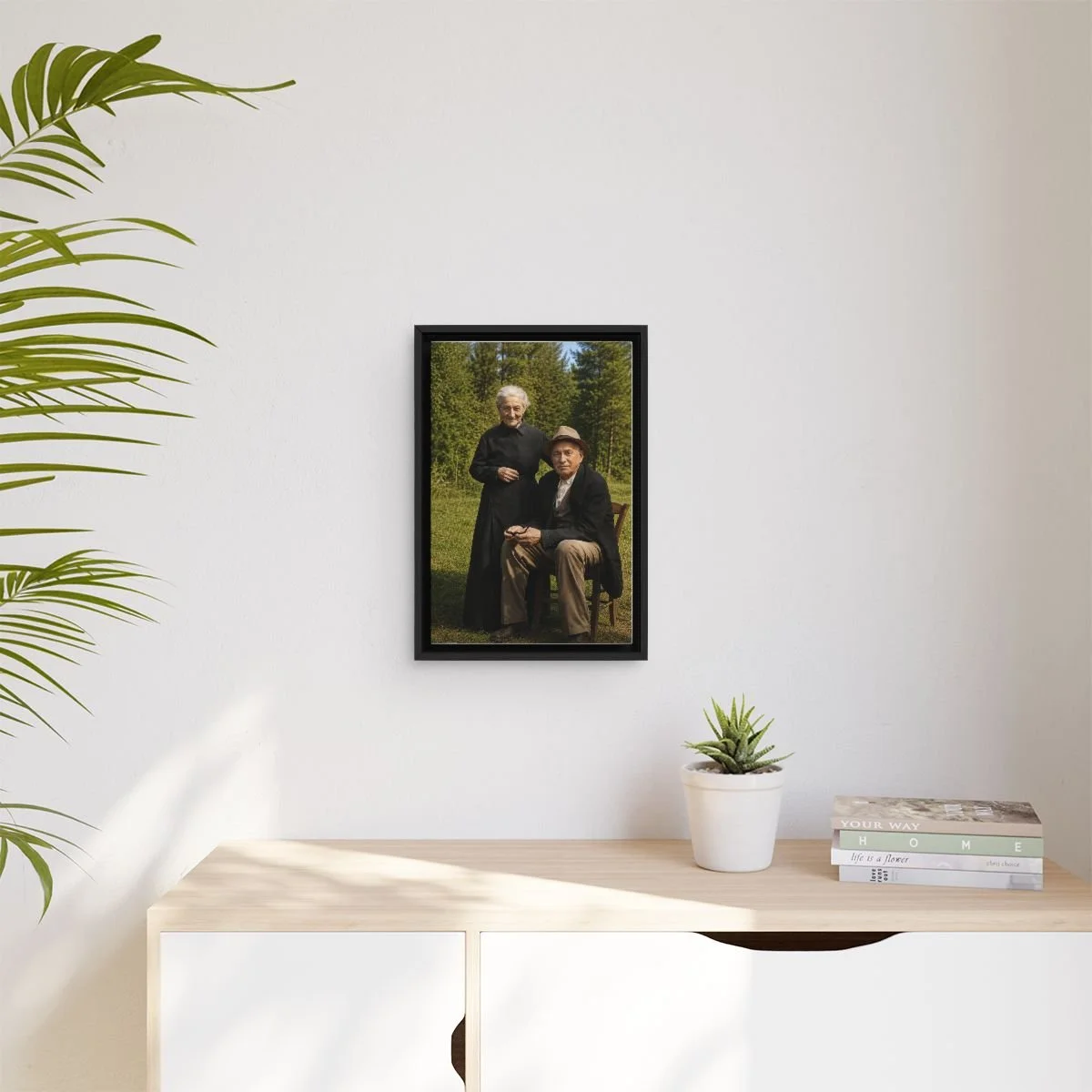 Venerable Sergio & Domenica Bernardini icon on gallery-wrapped canvas, product photo 3