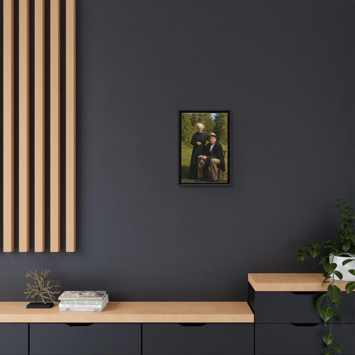 Venerable Sergio & Domenica Bernardini icon on gallery-wrapped canvas, product photo 4