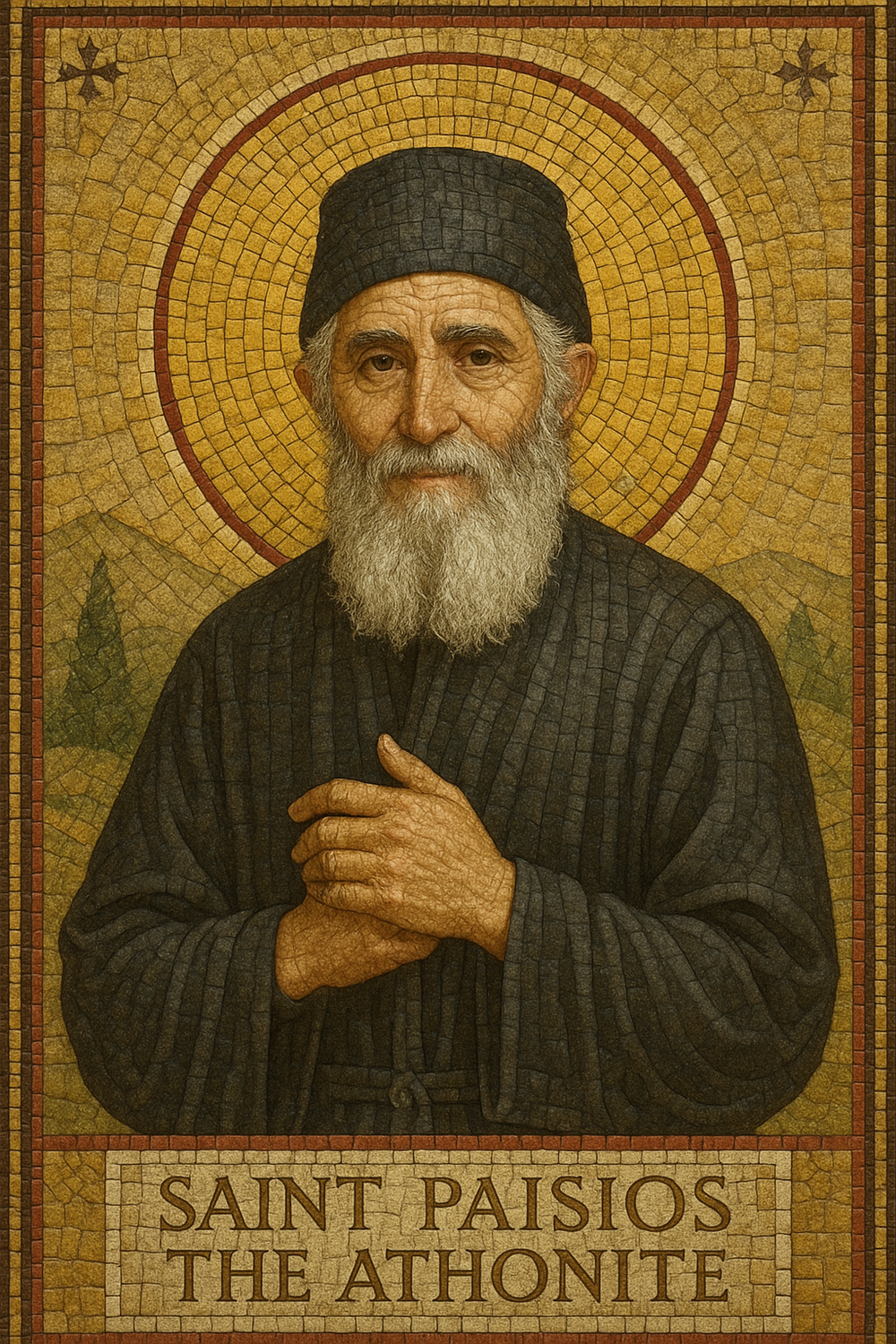 Saint Paisios the Athonite Prayer Card