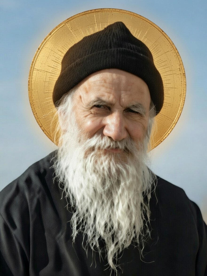 Saint Porphyrios of Kavsokalyvia Prayer Card