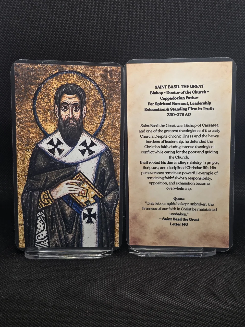 Saint Basil the Great Prayer Card