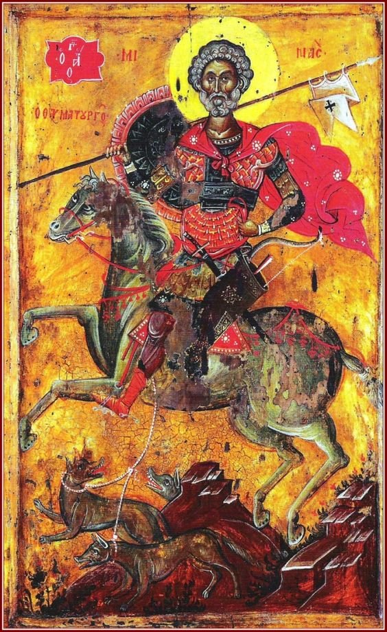 Saint Menas (Mar Mina) Prayer Card | Patron of Healing, Protection ...