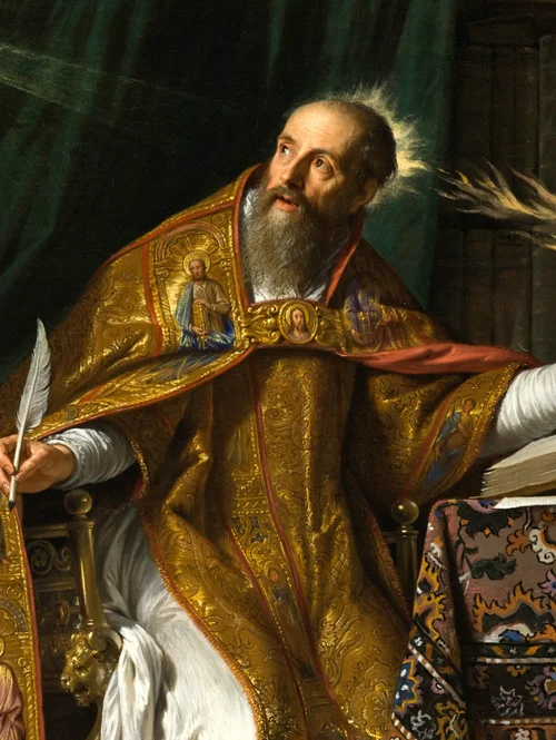 Saint Augustine of Hippo Prayer Card, Doctor of Grace