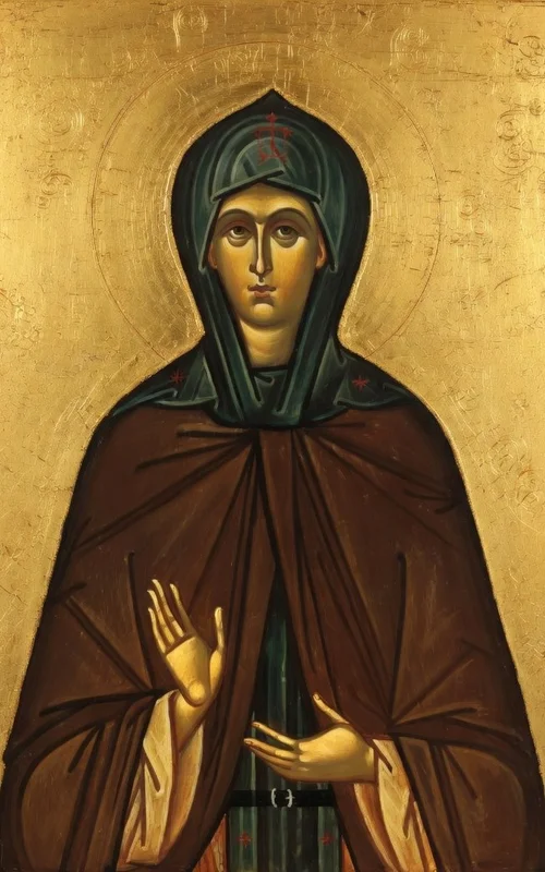 Saint Apollinaria the Virgin prayer card