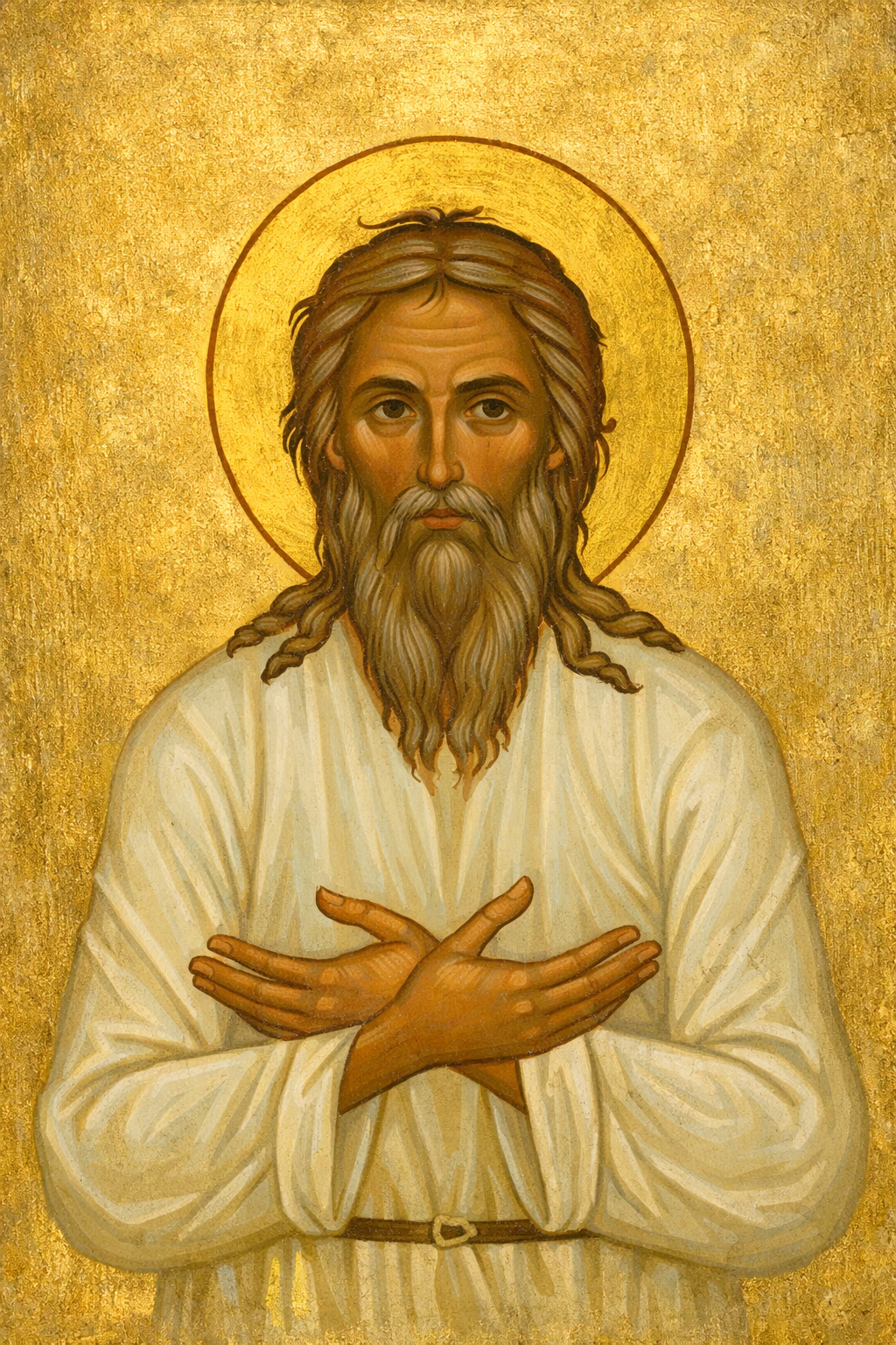 Theodore of Novgorod, Fool-for-Christ prayer card.png