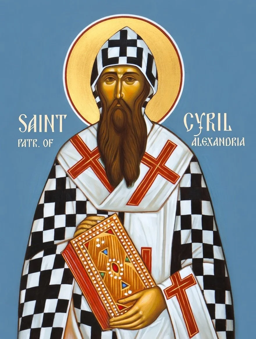 Saint Cyril of Alexandria Prayer Card – Patron for Spiritual Protection, Inner Strength & Perseverance in Truth