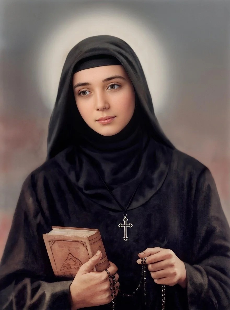 Saint Rafqa of Lebanon Maronite Catholic Icon — Patron of Chronic Pain