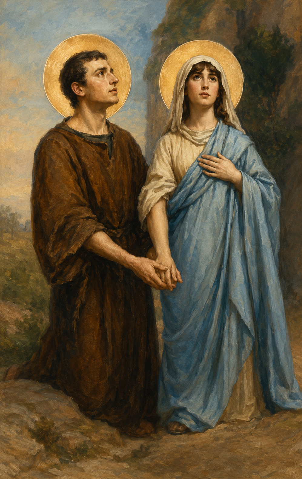 Saint Chrysanthus & Saint Daria - Prayer Card