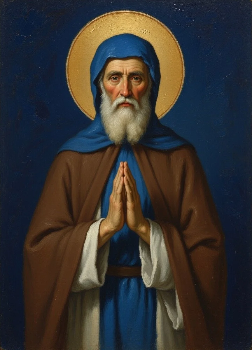 Saint Nilus the Younger Prayer Card – Patron for Spiritual Burnout, Discernment in Life Decisions & Inner Peace