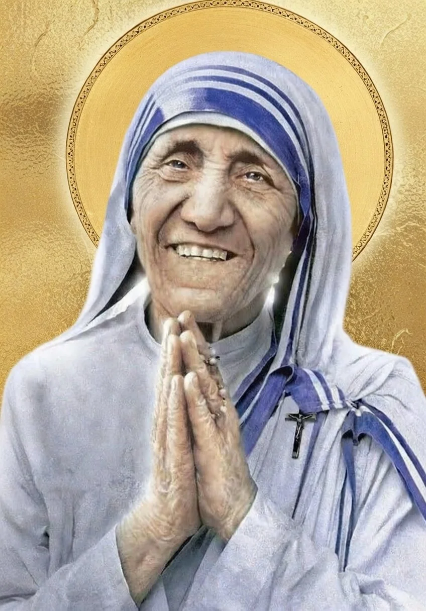 Saint (Mother) Teresa of Calcutta Prayer Card – Patron for Loneliness, Depression & Compassion Fatigue