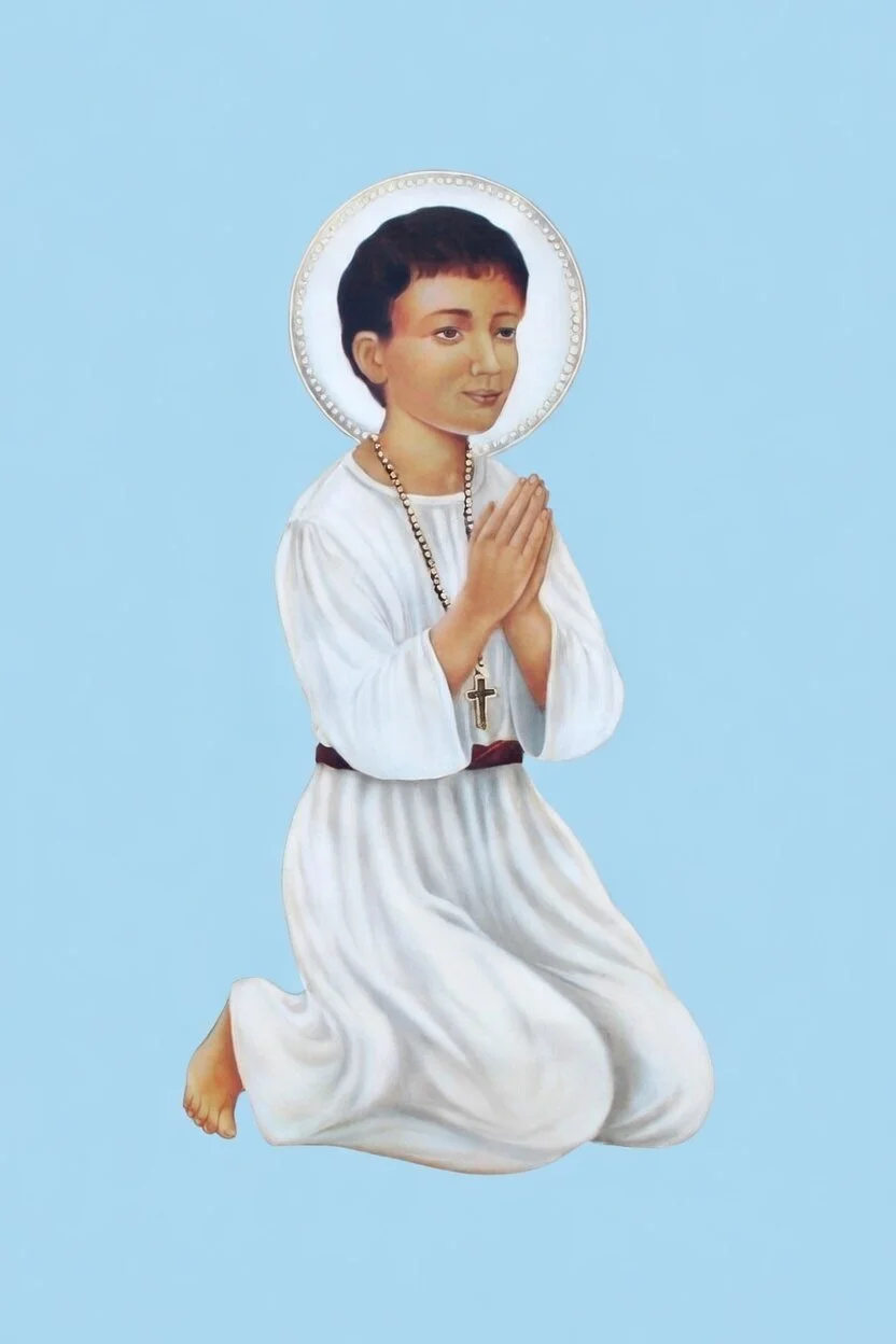 Saint Abanoub Prayer Card – Patron for Protection of Children, Courage in Suffering & Comfort in Grief