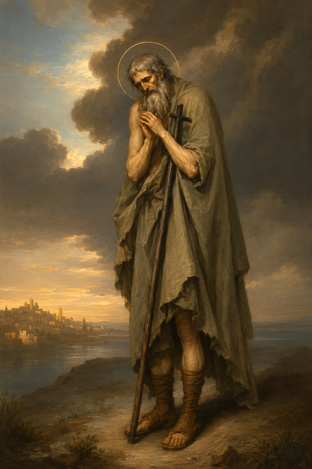 Saint Thomas the Fool of Syria Prayer Card – Patron for Mental Distress, Social Rejection & Hidden Holiness
