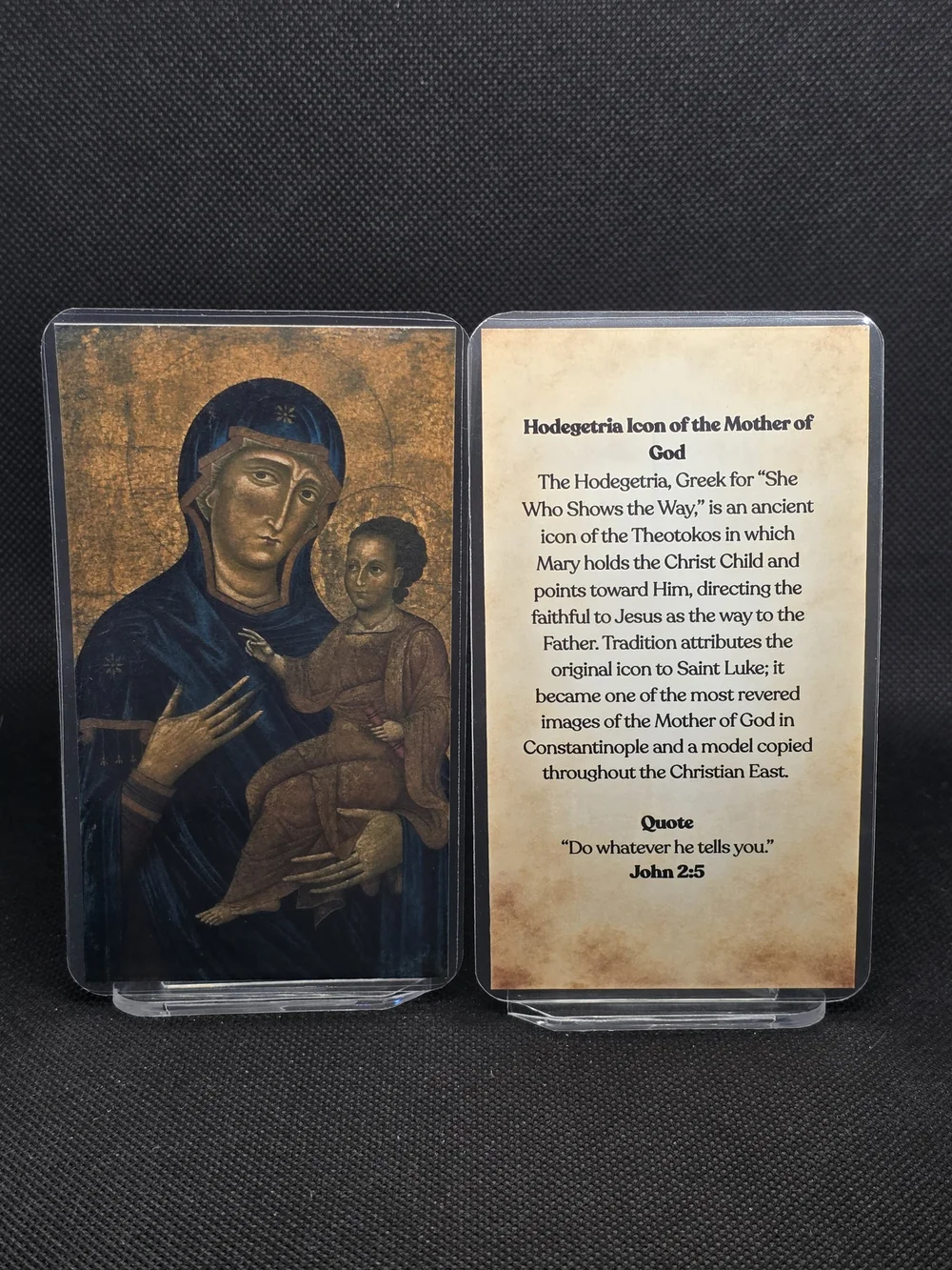 Hodegetria Prayer Card