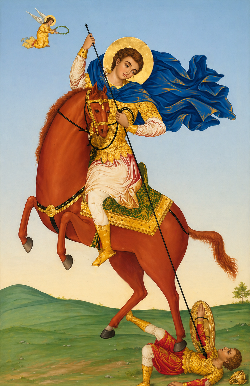 Saint Demetrios of Thessaloniki Prayer Card
