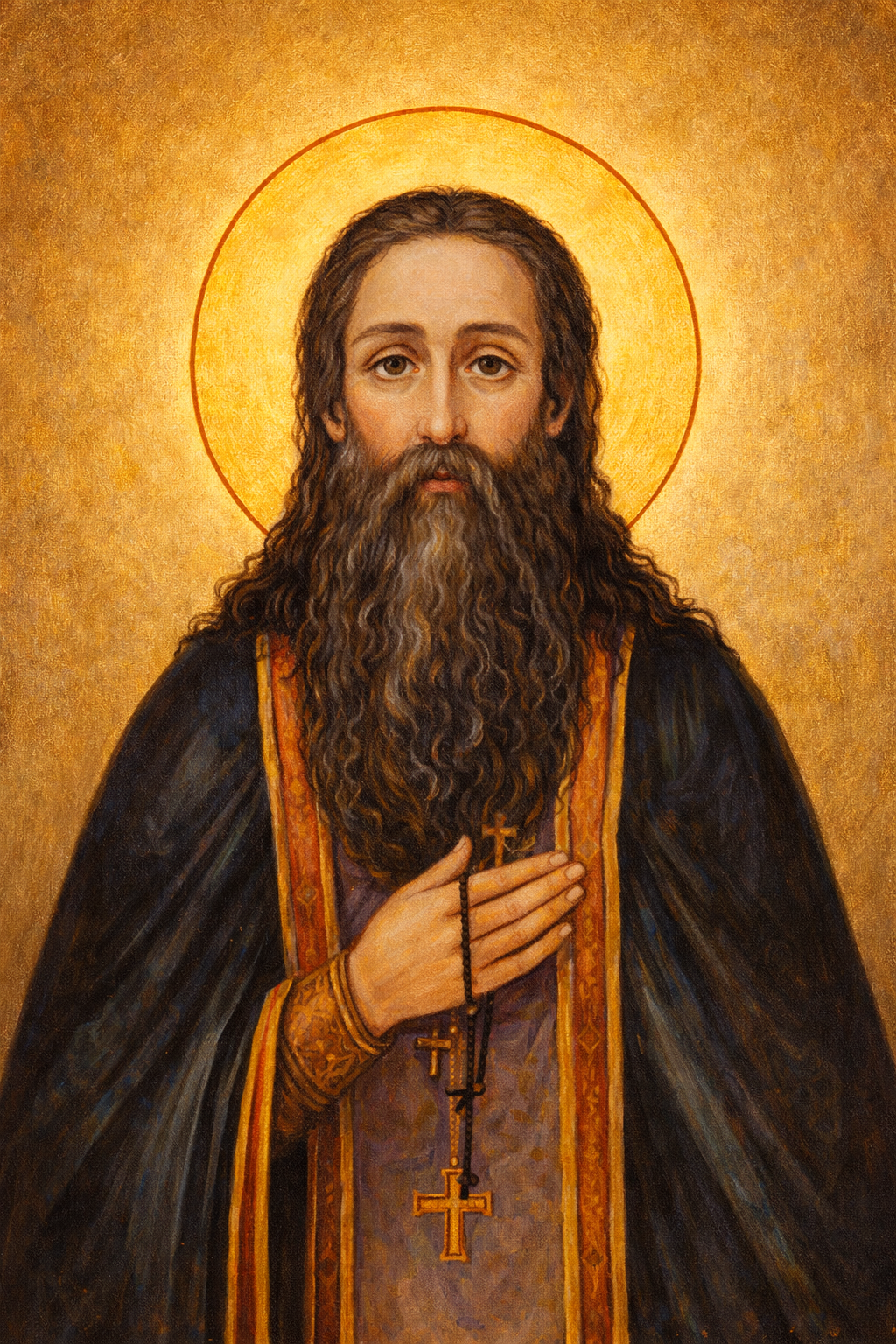 Saint Avraamy (Abraham) of Smolensk Prayer Card – Patron for False Accusations, Spiritual Persecution & Endurance in Misunderstood Holiness