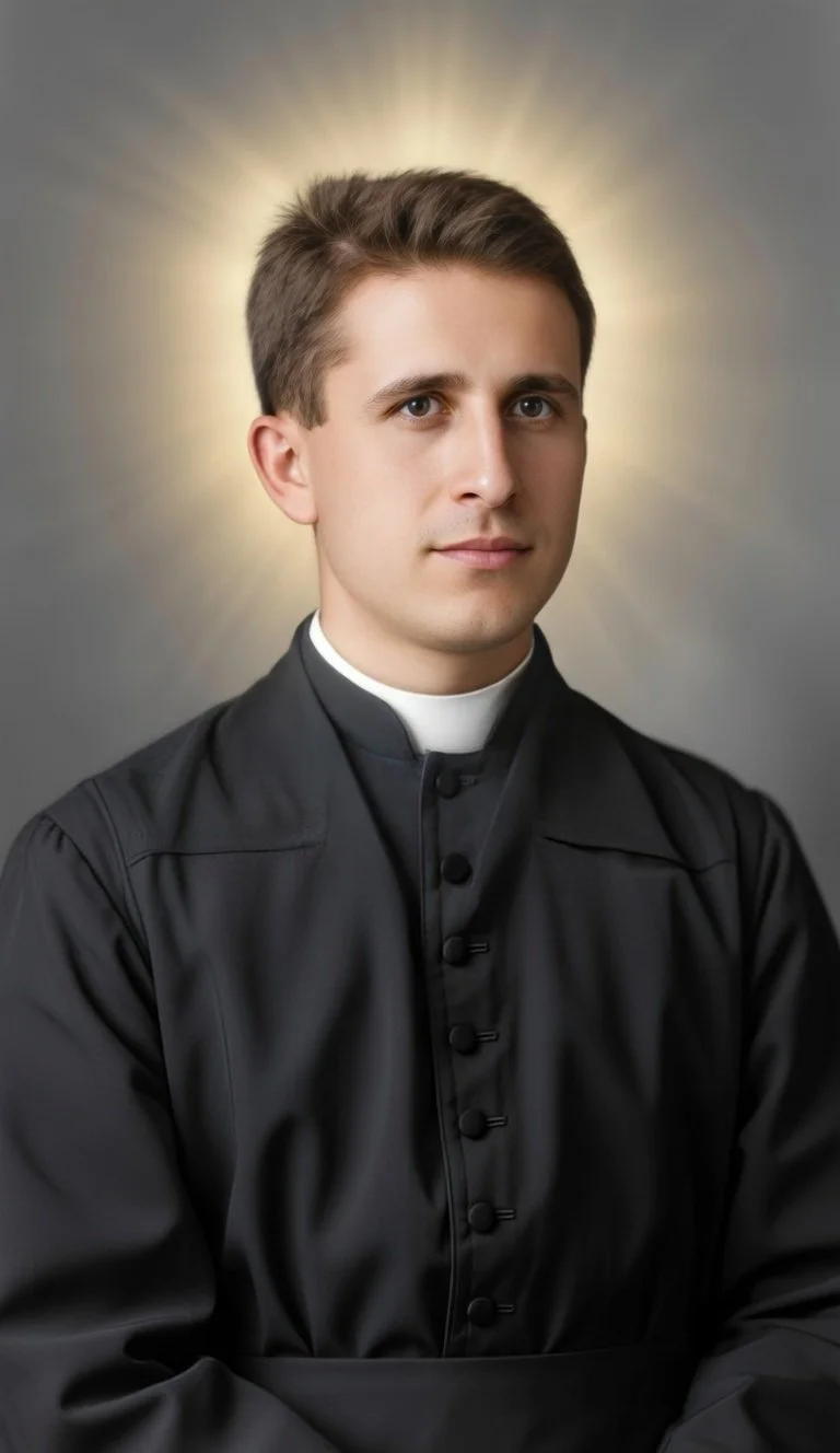 Blessed Dom Anton Muzaj Prayer Card – Patron for Hidden Faith, Unjust Arrest & Perseverance in Long Suffering