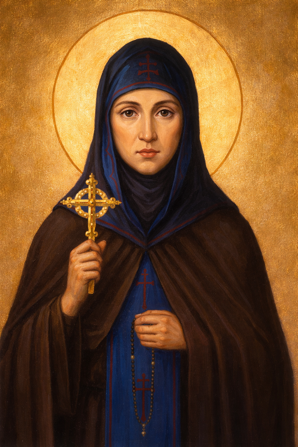 Saint Euphrosyne of Polotsk Prayer Card – Patron for Discernment in Life Calling, Spiritual Education & Faithful Leadership as a Woman.png