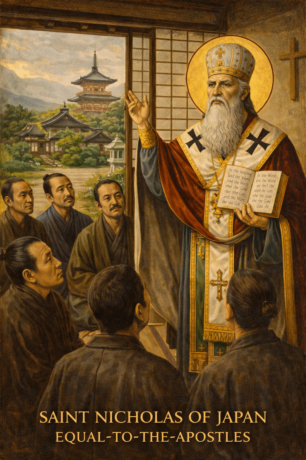 Saint Nicholas of Japan Prayer Card