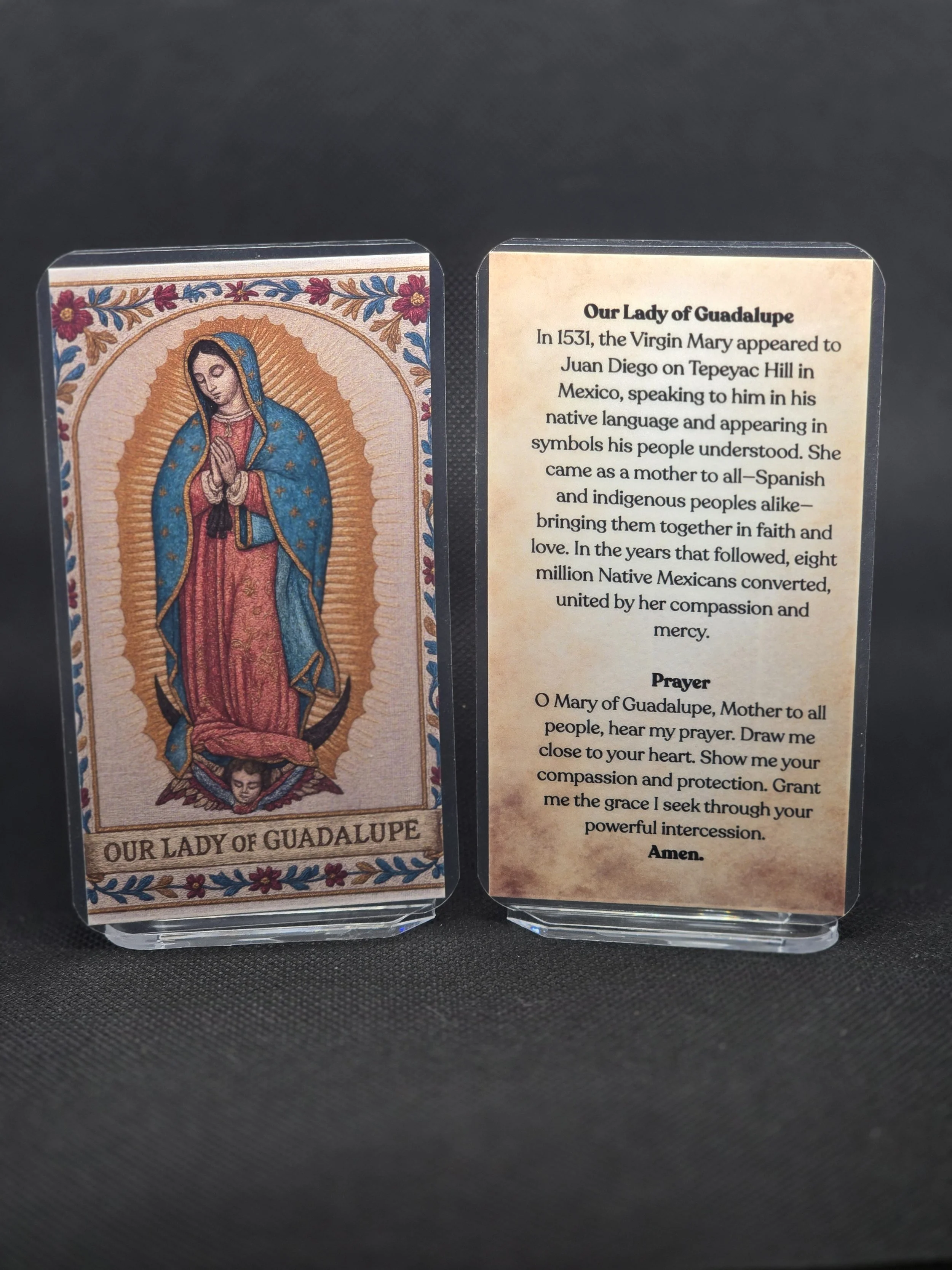Our Lady of Guadalupe Prayer Card – Patron for Fertility, High-Risk Pregnancy & Protection of the Unborn