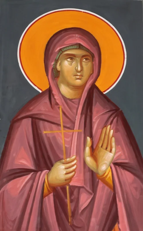 Saint Euphrosyne of Alexandria prayer card