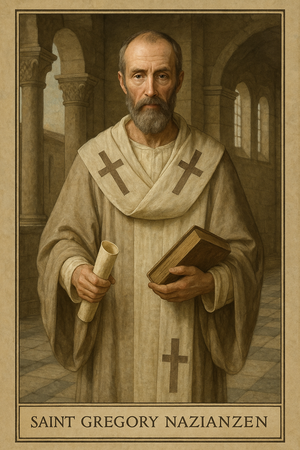 Saint Gregory Nazianzen Prayer Card