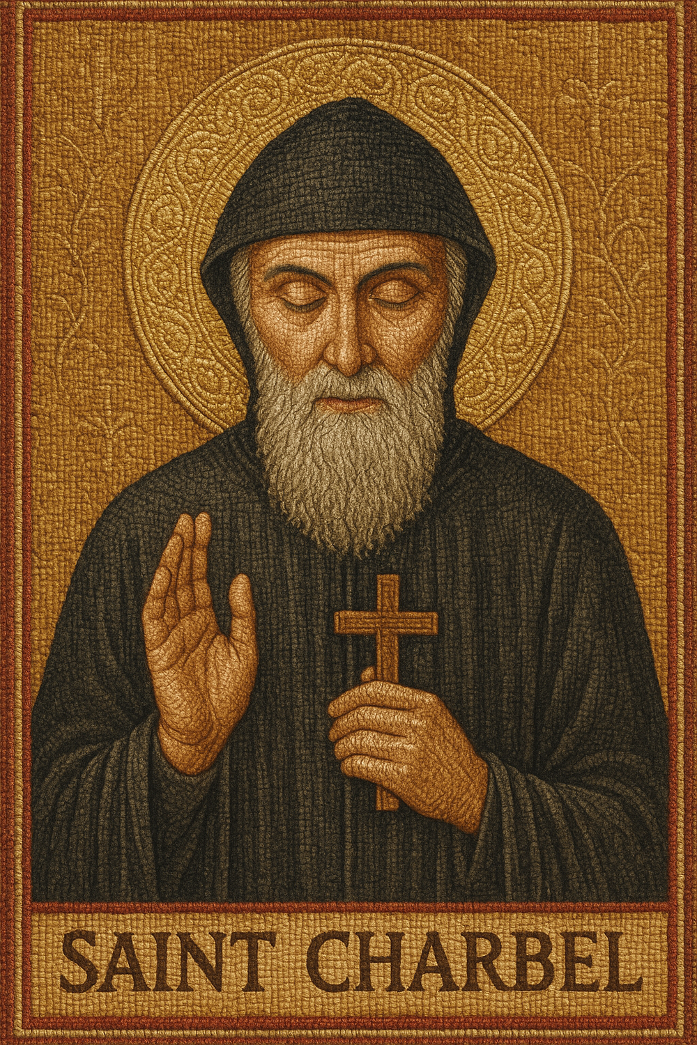 Saint Charbel Maronite Prayer Card
