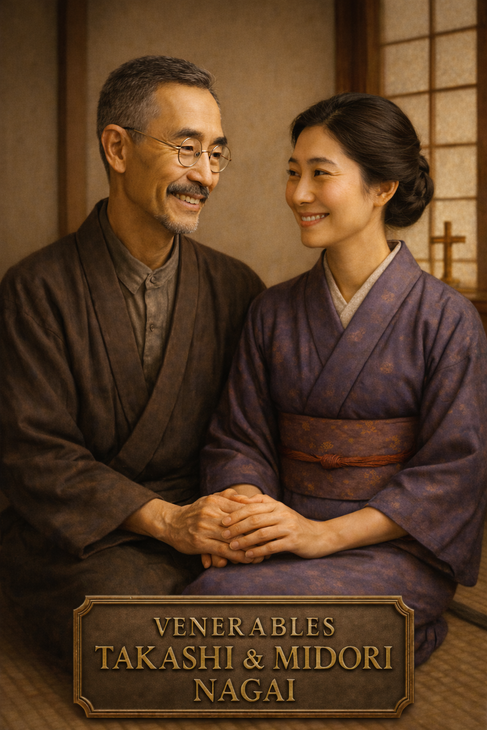 Venerable Takashi and Midori Nagai — prayer card image