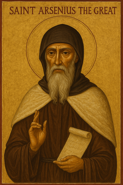 Saint Arsenius the Great Prayer Card