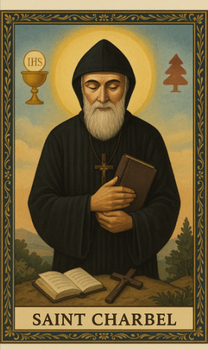 Saint Charbel Limited Edition Prayer Card