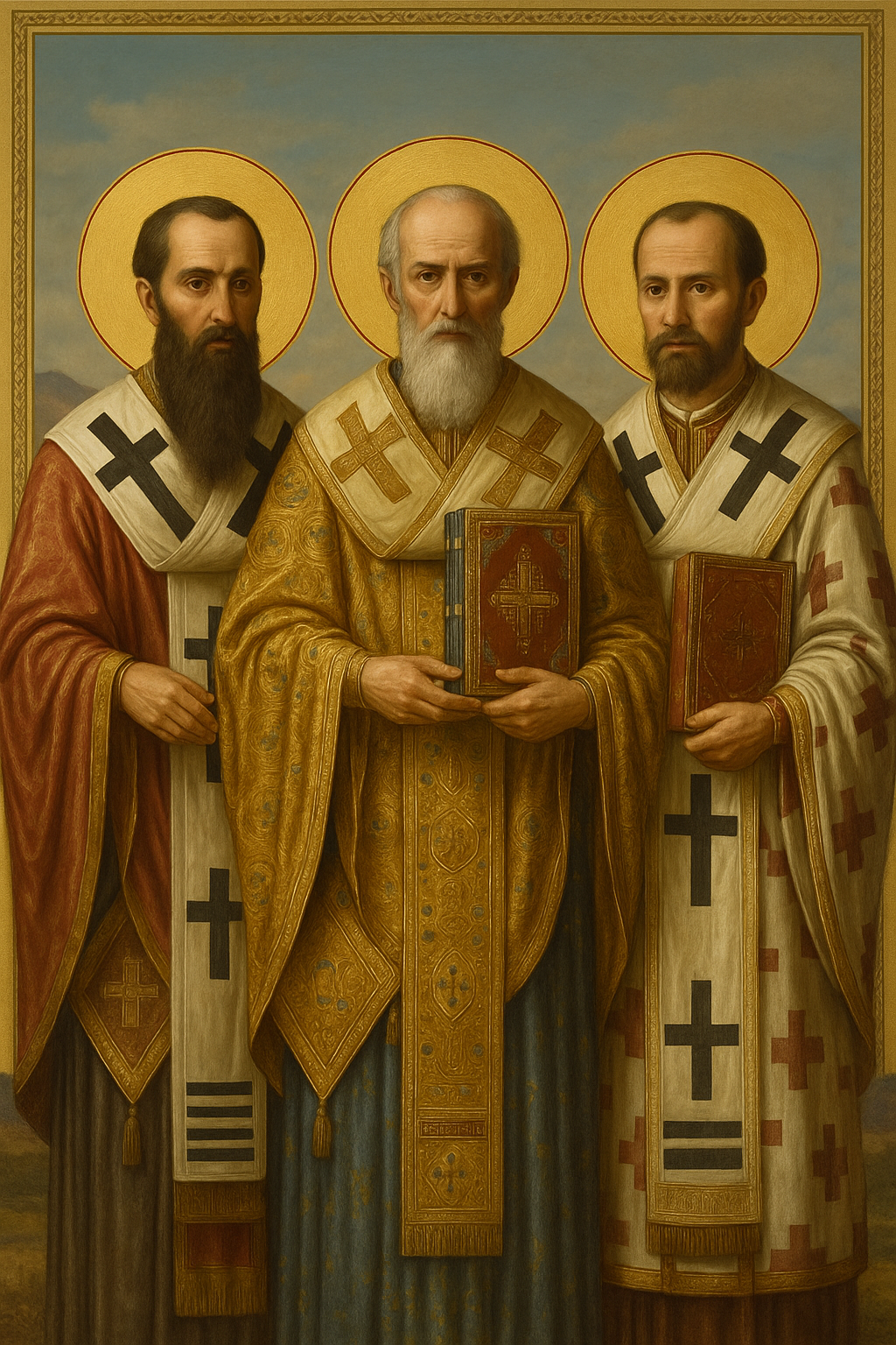 Three Holy Hierarchs Prayer Card