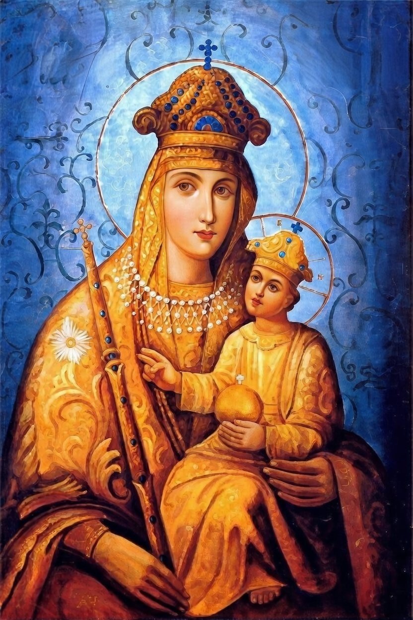The Belynichskaya Icon of the Mother of God Prayer Card – Patron for Healing, Comfort in Sorrow & Protection in Danger