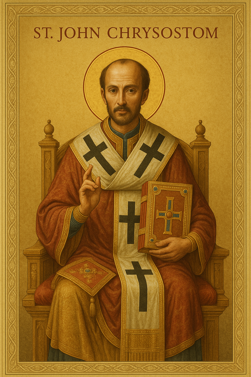 St. John Chrysostom Prayer Card