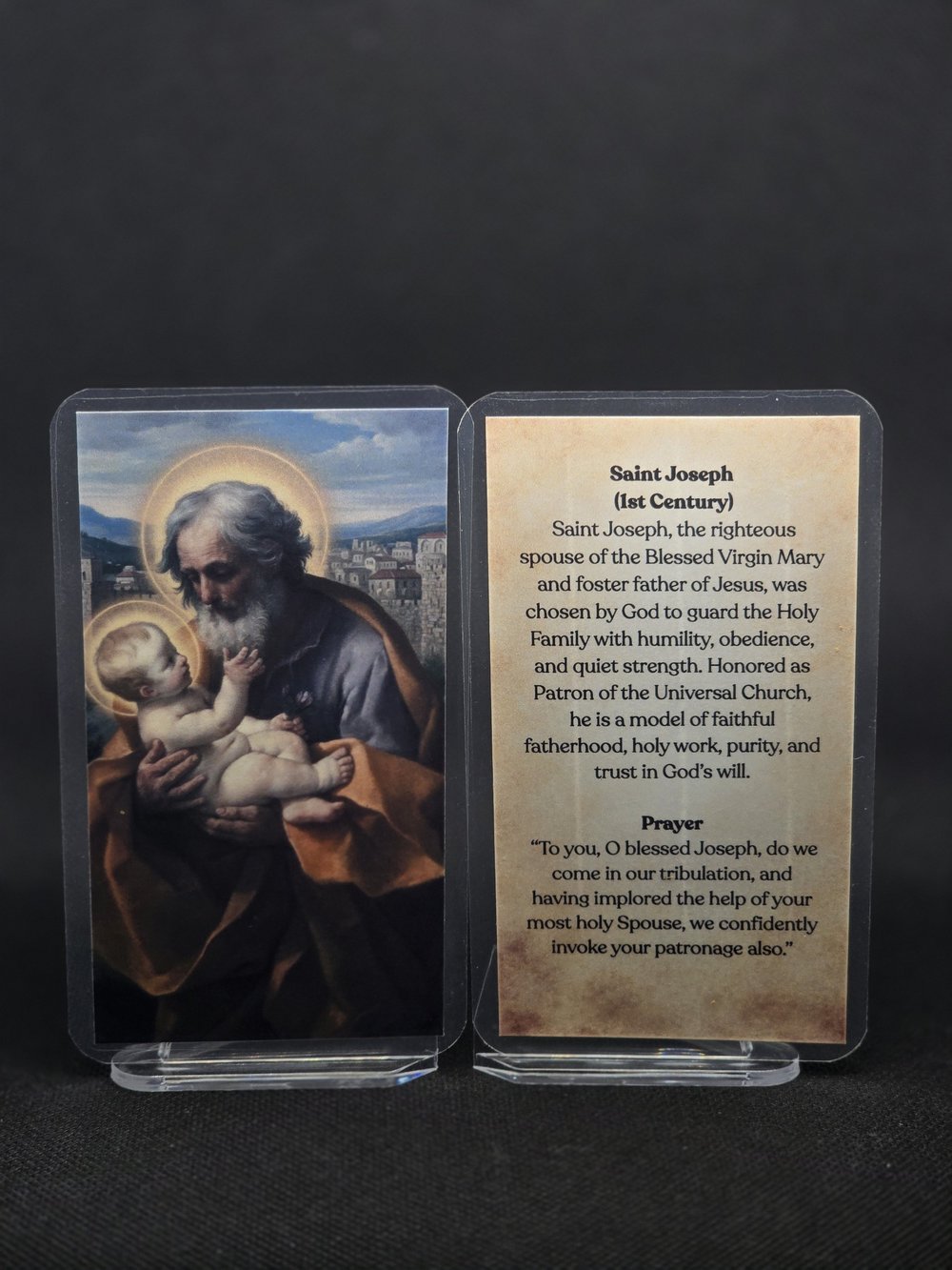 Saint Joseph Prayer Card Patron of a Happy Death