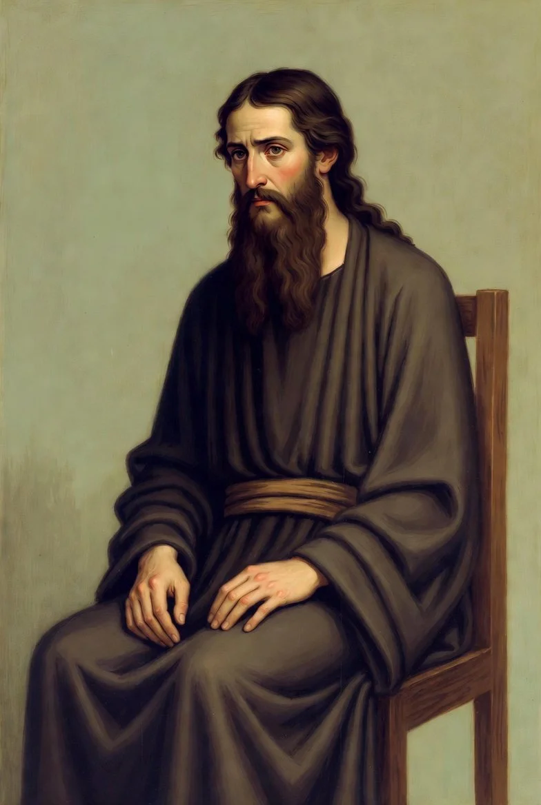 Saint Job the Much-Suffering Prayer Card — Eastern Orthodox patron of endurance in long trials
