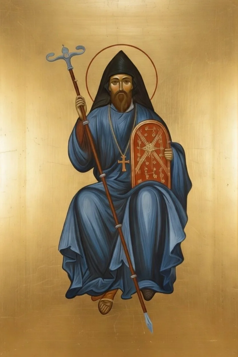 Saint Mesrop Mashtots Prayer Card – Patron for Learning Difficulties, Cultural Identity & Teaching Faith to Children