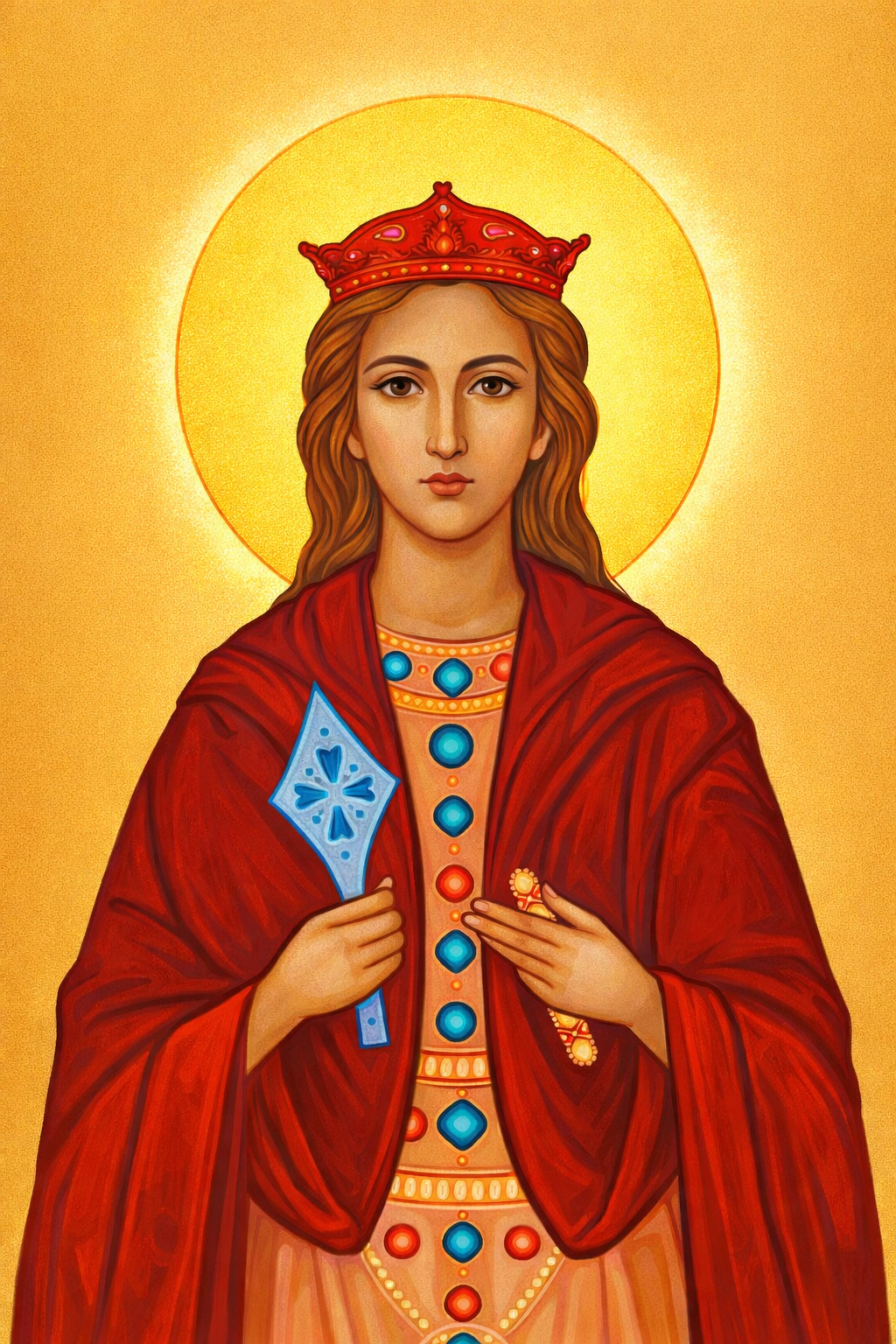 Saint Sandukht Prayer Card – Patron for Young Women Under Family Pressure, Courage to Choose Christ & Faithfulness After Conversion