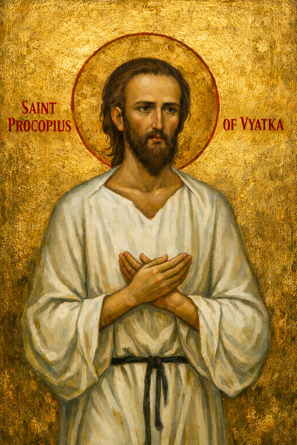 Saint Procopius of Vyatka Prayer Card – Patron for Endurance in Suffering, Courage Under Ridicule & Faithfulness in Obscurity