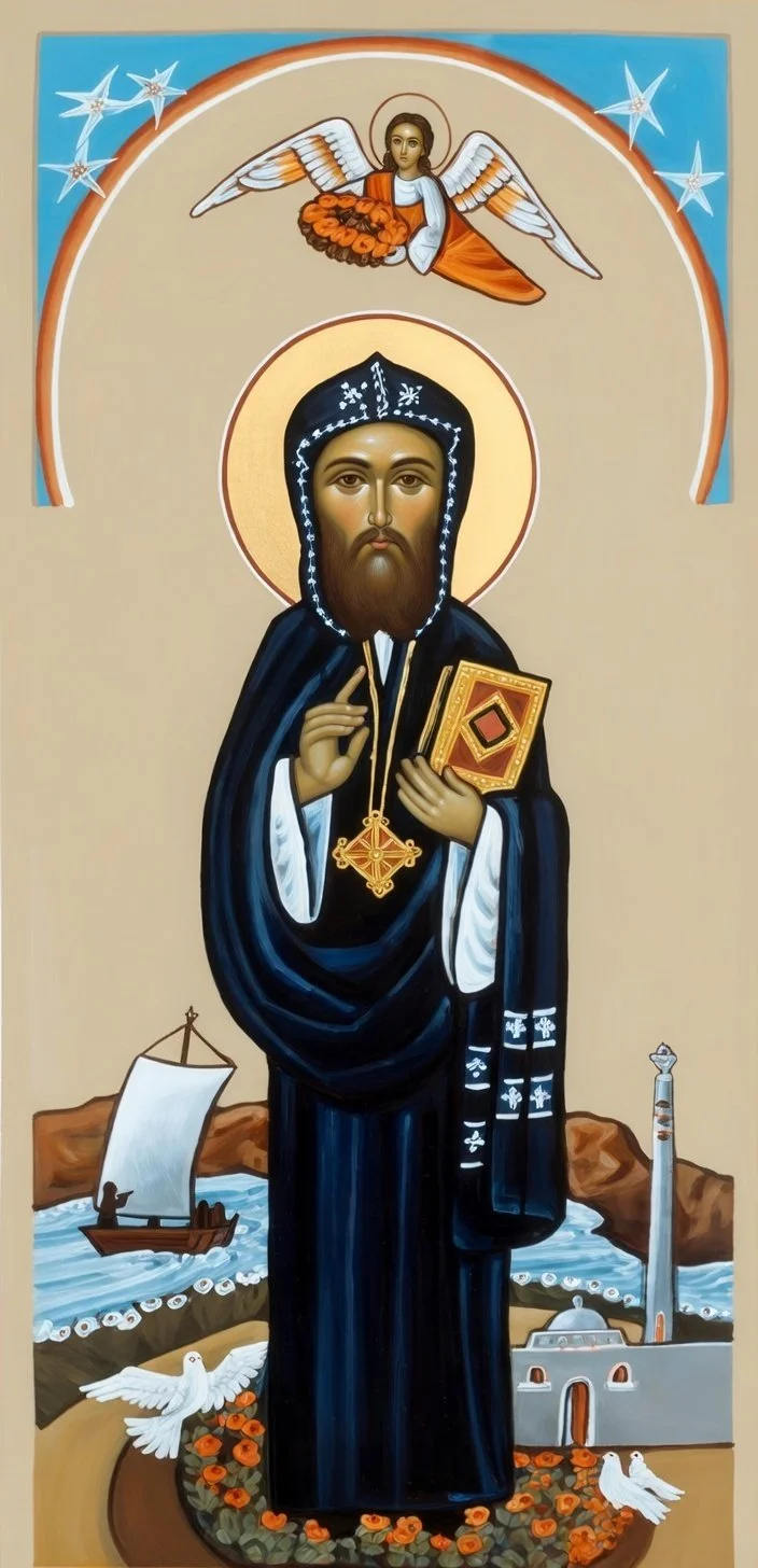 Saint Severus of Antioch Prayer Card – Patron for Perseverance in Faith, Strength During Spiritual Burnout & Clarity in Theological Confusion