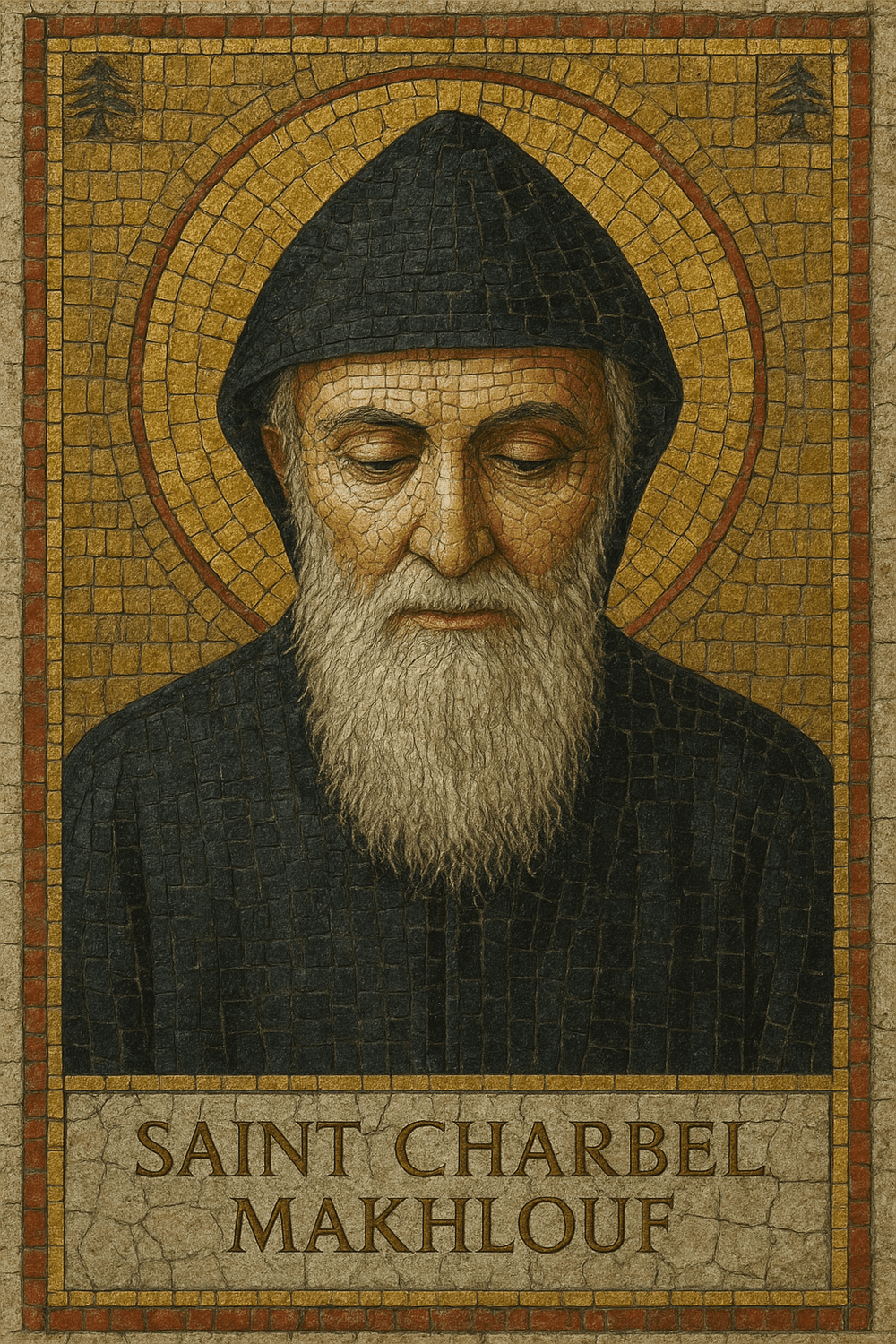 Saint Charbel Makhlouf Prayer Card