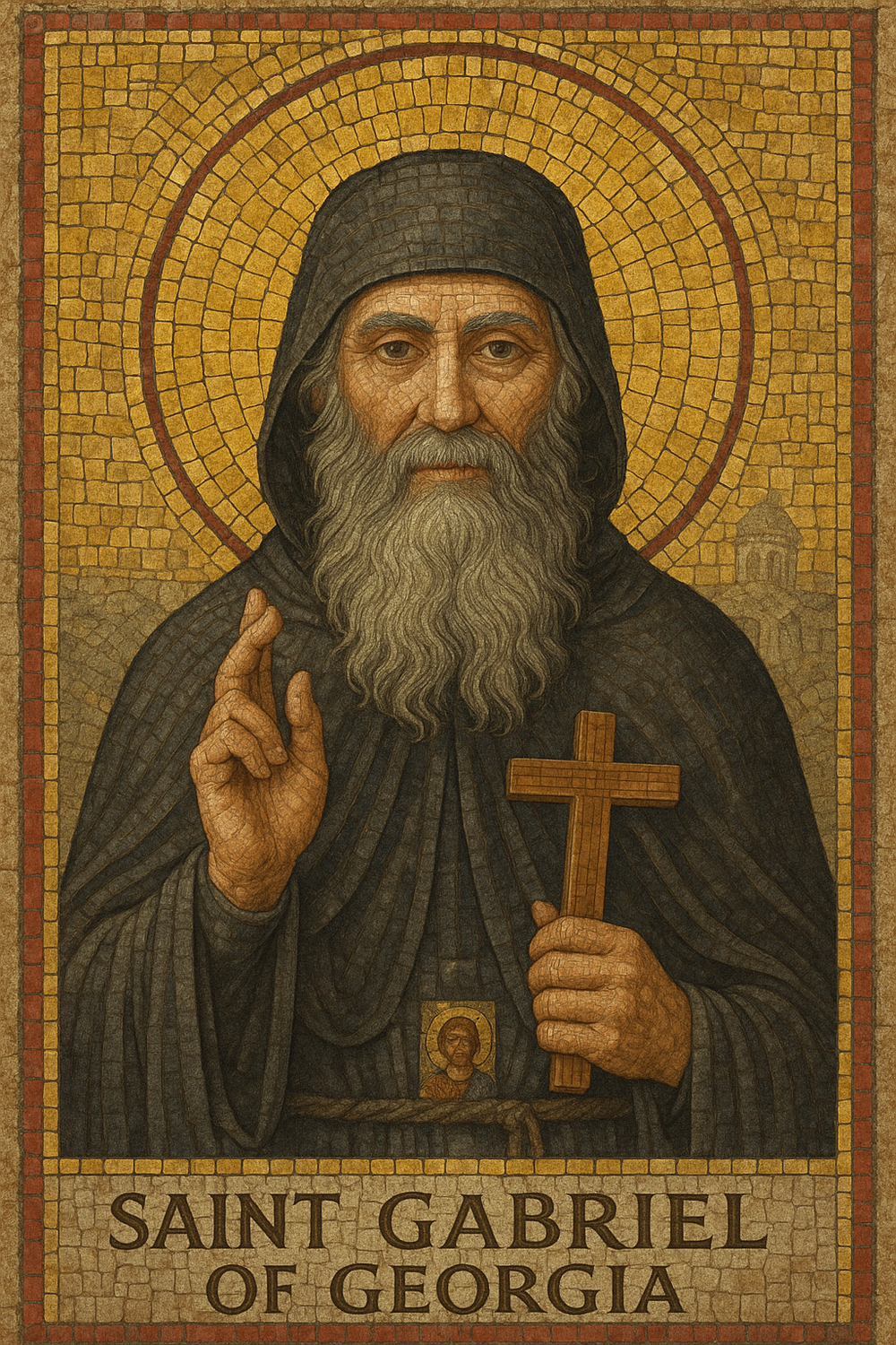 Saint Gabriel of Georgia Prayer Candle