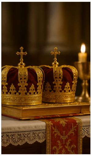 Maronite crowning ceremony prayer card front