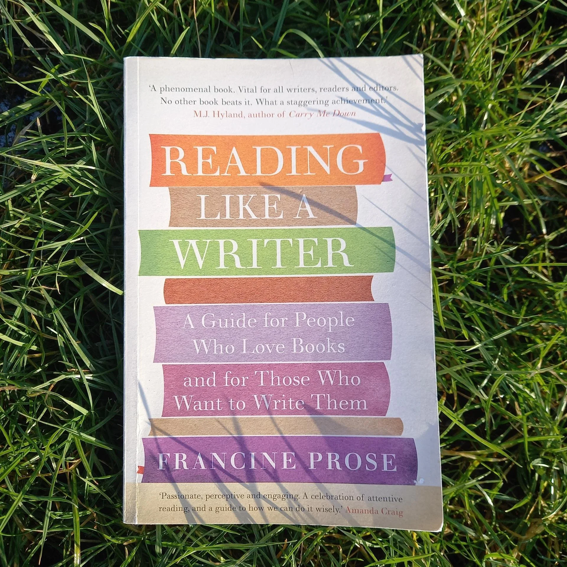 The cover of book "Reading like a Writer", by Francine Prose