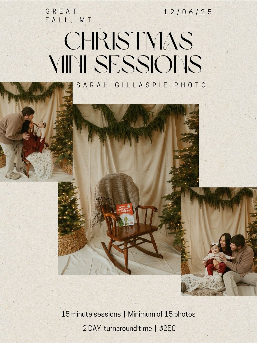 You guys asked&hellip; and I delivered!! Now I&rsquo;m happy to share with you this years Christmas mini set up! 🤍
I am so so excited to be doing Christmas Mini sessions this year! 🎄 join me for a fun lil session of all the warm, dreamy, Christmas 