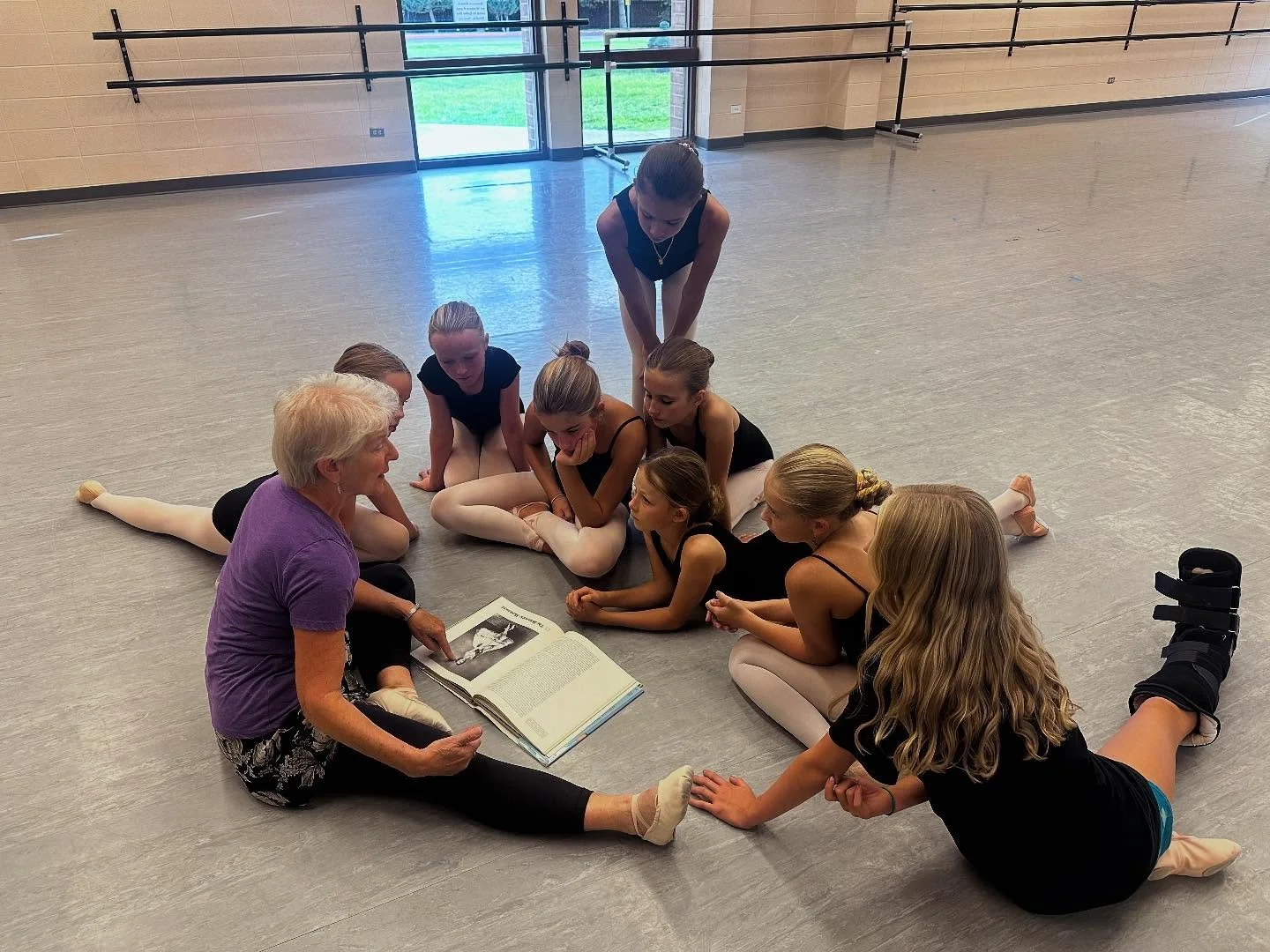 We love when Miss Hilarie brings in dance history books!