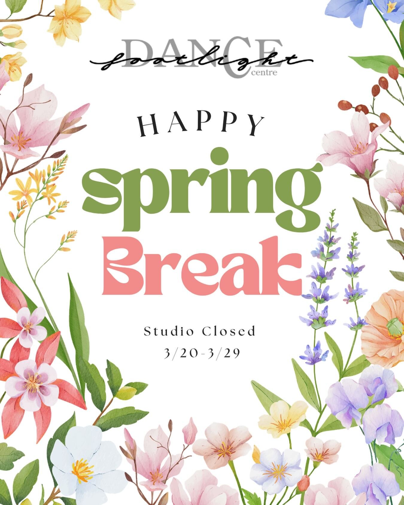 Have a wonderful week off! We will see you on 3/30!