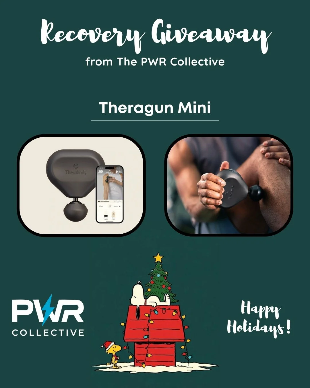 🎁 RECOVERY GIVEAWAY 🎁 from The PWR Collective

Recover smarter, perform stronger.

ONE WINNER WILL RECEIVE: ⛹️Theragun Mini

Perfect for anyone who wants on-the-go recovery for sore muscles and tight spots.

HOW TO ENTER: 1️⃣ Follow @thepwrco 2️⃣ L