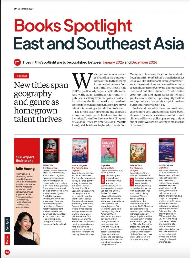 The Bookseller: Books Spotlight features The Kingdom of Tigers