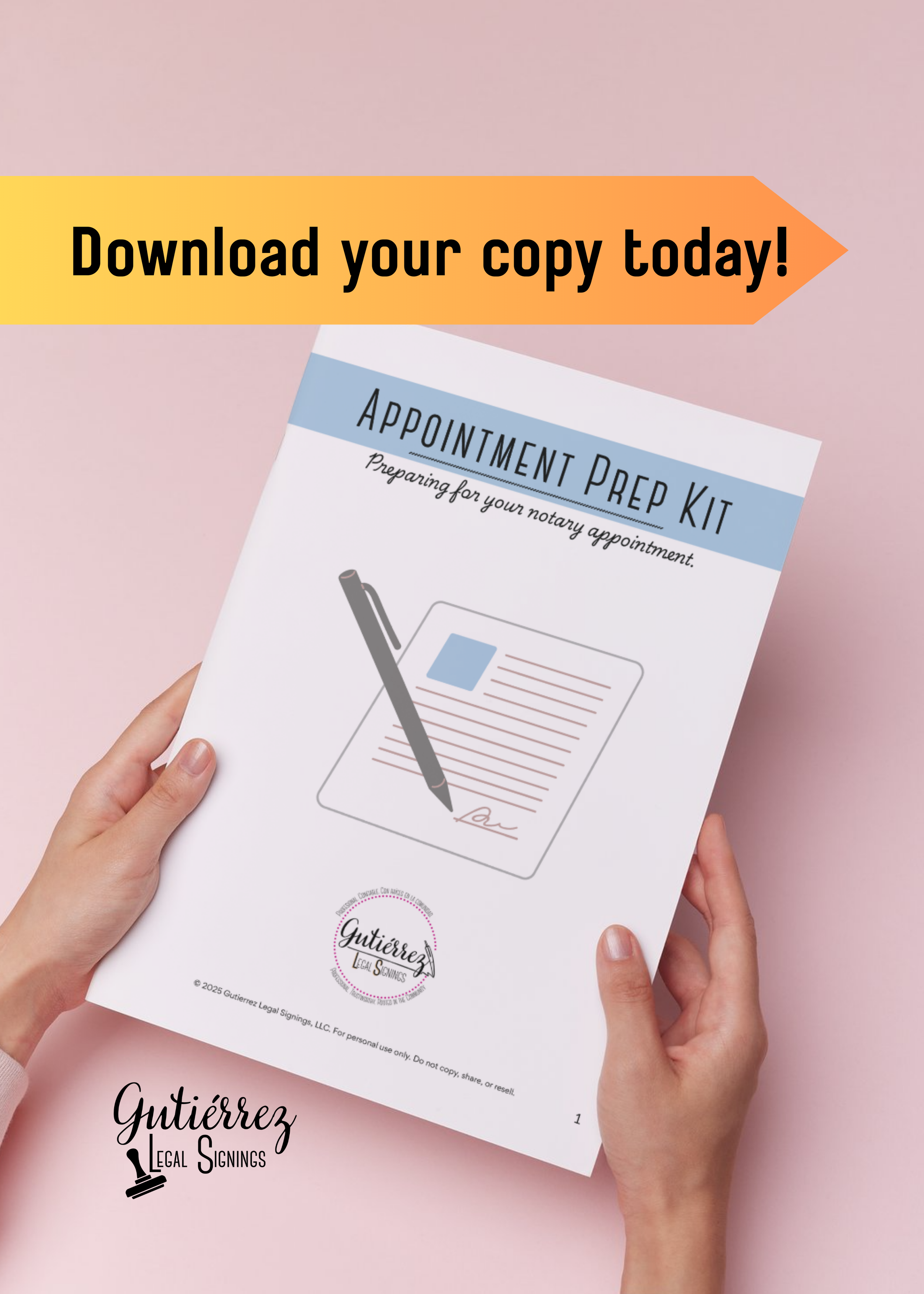 Appontment Prep Kit (Digital Download) - English